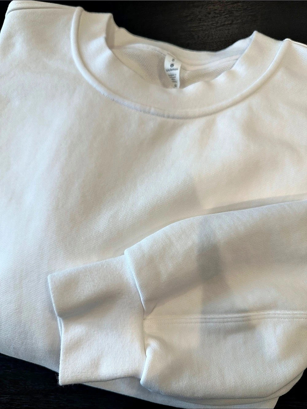 lululemon All Yours Crew *Terry White Sweatshirt Size 6